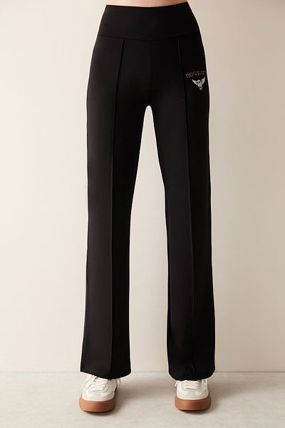 Penti Hogwarts Flare Wide Leg Black Leggings - Harry Potter Collection