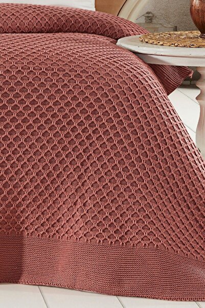 DOUX HOME Zeynep Triko Yatak Örtüsü 220 X 240 (GÜL)