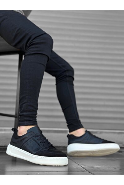 BOA BA0314 - Чоловічі класичні черевики з натуральної шкіри, чорні, із шнурівкою