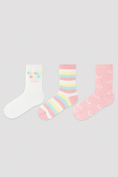Penti Girls' Chill Out 3-Piece Sock Socks