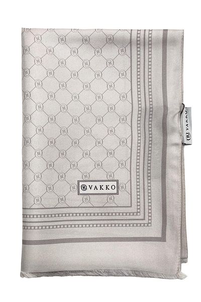 Vakko Special Series Twill Silk Shawl - Λεπτομέρεια από ανοιχτή πέτρα