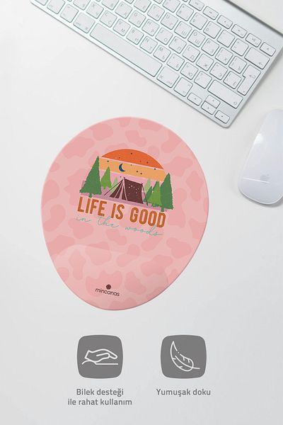 Mincanas Colorful Wrist Supported Oval Mouse Pad Mouse Pad