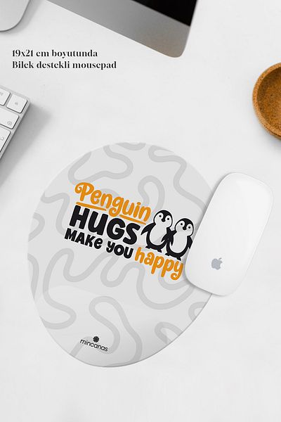 Mincanas Colorful Wrist Supported Oval Mouse Pad Mouse Pad