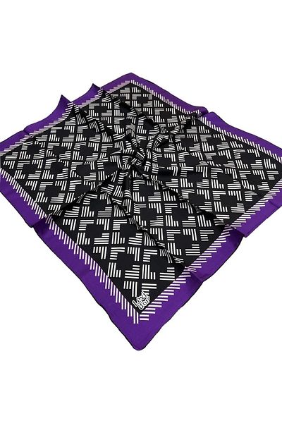 Levidor Μωβ Μεταξωτό Φουλάρι Twill - 3034-02