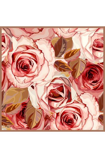 Armine Coral Color Sport Twill Scarf - 8000-07