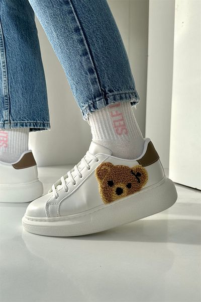 Mupa Shoes Pantofi sport de damă White Bear