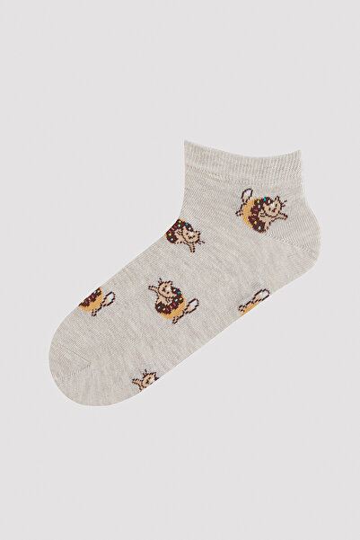 Penti Cat and Dog Patterned 3-Piece Booties Socks