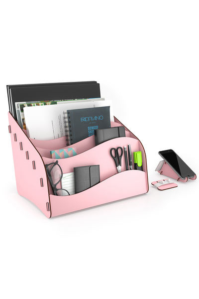 Design OTTO Wavy Montessori Çocuk Kitaplığı Ahşap Çocuk Odası Mini Kitaplık M...