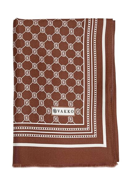 Vakko Twill Ιδιωτικός Σαλί - Ειδική Σειρά - Χάλκινο