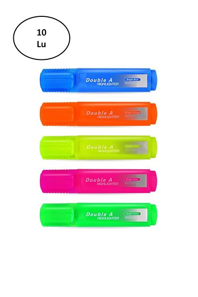 DOUBLE A Highlighter Pink 10 pcs
