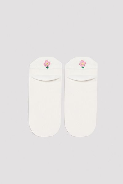 Penti Back Flower Pink-White 2-Piece Socks