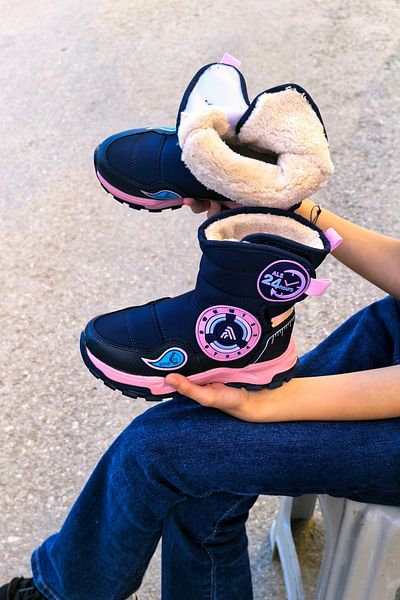 Prego Παιδικές μπότες Polar Thermo Αντιολισθητική σόλα Velcro