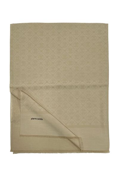 Pierre Cardin Μπεζ βαμβακερό σάλι - Μοντέλο 932