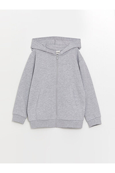 LC Waikiki Lcw Kapüşonlu Erkek Çocuk Fermuarlı Sweatshirt