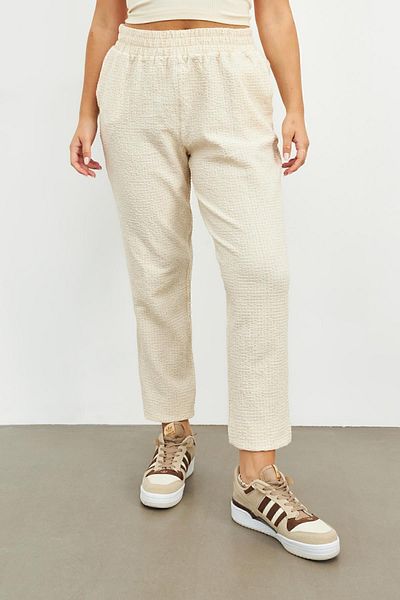Curly BEIGE TEXTURED PANT
