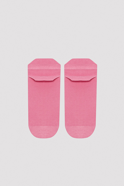 Penti Back Flower Pembe-Beyaz 2li Soket Çorap