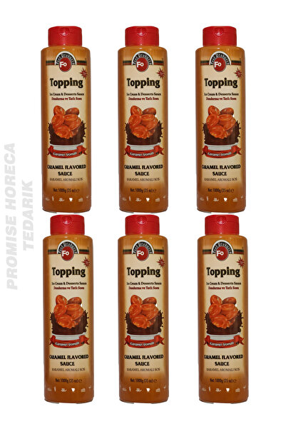 FO Karamel Topping Tatlı ve Dondurma Sosu 1000 G x 6 Adet (Koli)