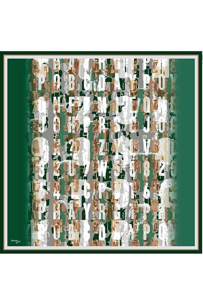 Armine Σμαραγδένιο αθλητικό μαντήλι Twill - 8020-12
