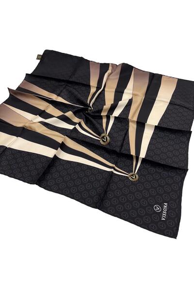 Vissona Eșarfă din mătase twill - 17505 - 0001-0003