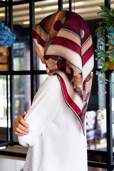 Vissona Μεταξωτό κασκόλ Twill - 17242 - 0018-0011