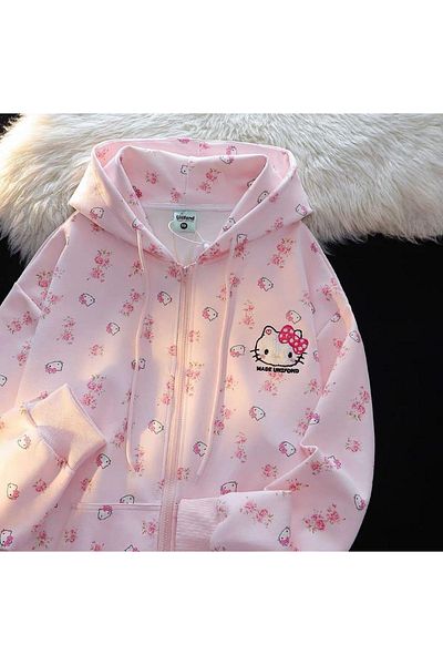 Touz Moda Ζακέτα Sanrio Anime Kawaii Hello Kitty Detail