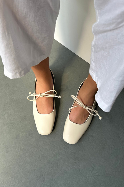 Mupa Shoes Beige Women's Ballerinas