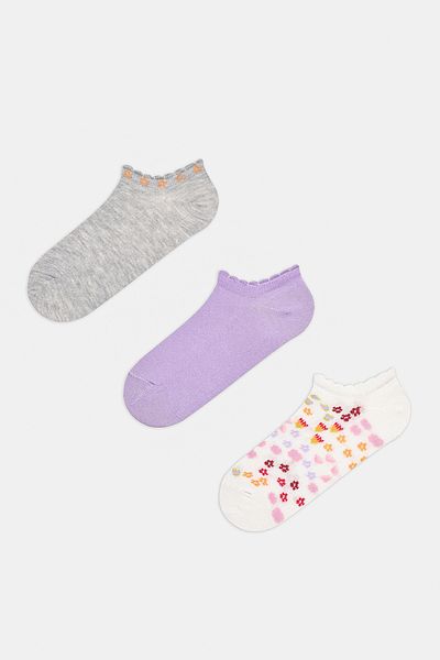 Penti Lilac 3-Piece Booties Socks - Cutu Floral Design