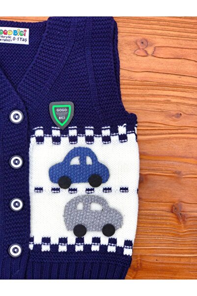 tinitins Цветно бродерирано плетено жиле за момчета