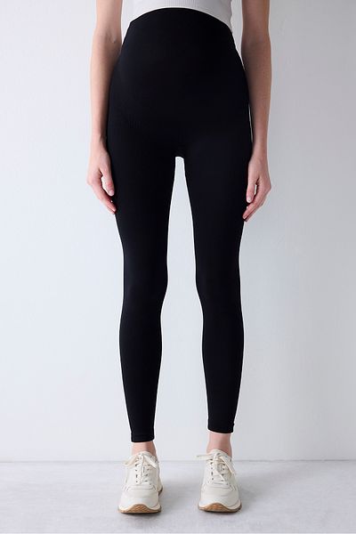 Penti Nahtlose schwarze Umstandsleggings – nahtlos