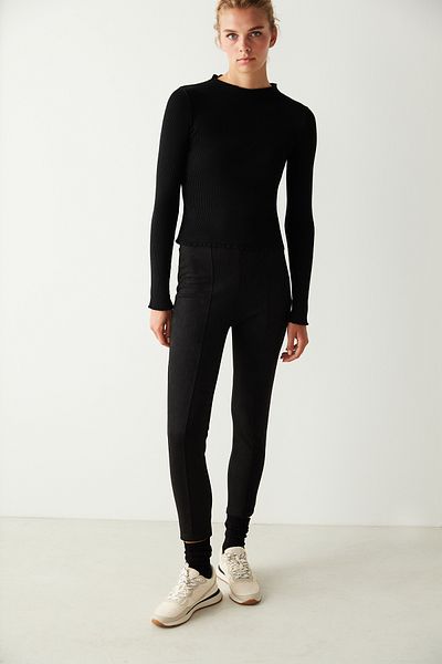 Penti Black Front Seam Detailed Tights