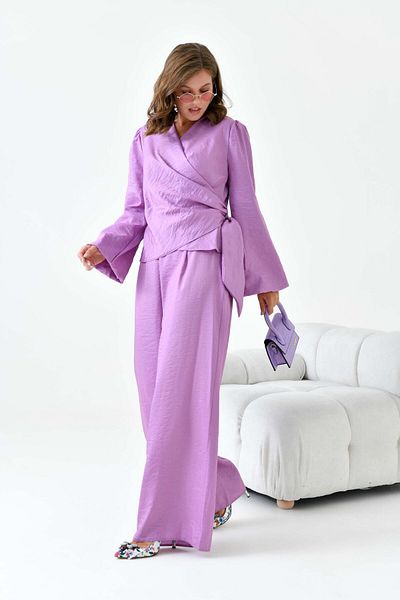 FTZ WOMEN Lilac Glitter Women's Set - Trousers 30863