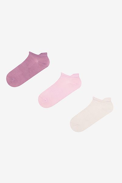 Penti Pink Microfiber Booties Socks Set of 3