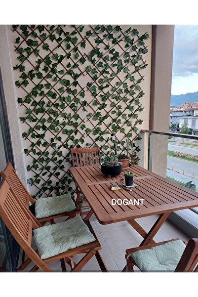 Dogant Ada Yapay Çiçek Akordiyon Çit Yapay Sarmaşık 200x90 Cm