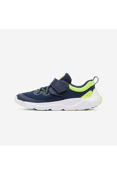 Decathlon Pantofi sport pentru copii bleumarin - Velcro și șireturi elastice, Playful Fast