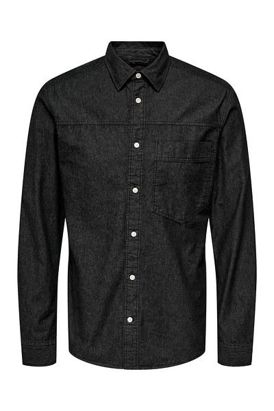 Only & Sons 22026298 ONSDINO REG CHAMBRAY LS SHIRT