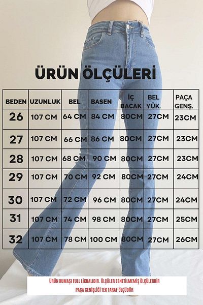 İstangül Butik Blugi cu picioare evazate din Lycra