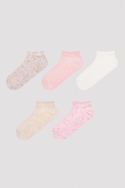 Penti Pink 5-Piece Nope Booties Socks Set