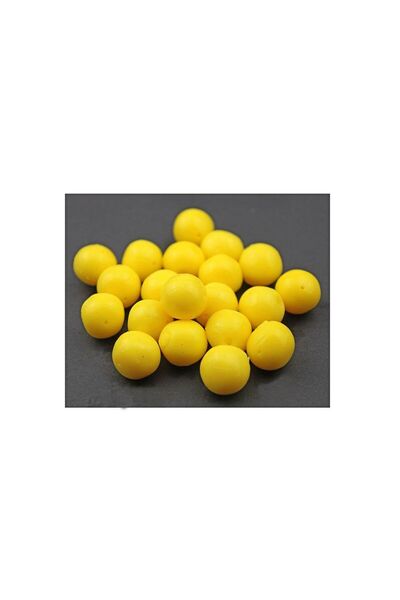 Yüzen Silikon Yem 1,4 Cm Yellow 20 Pcs