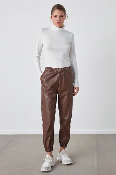 Penti Παντελόνι Thermal Jogger Leather Look