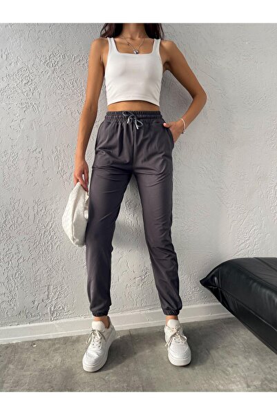 TİGERS Pantaloni de sport Jogger antracit de mărime mare - bumbac, talie și p...