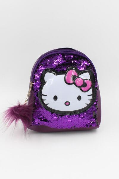 Chantaky 039 3005 Hello Kitty Kedicikli Payetli Işıklı Sırt Çantası