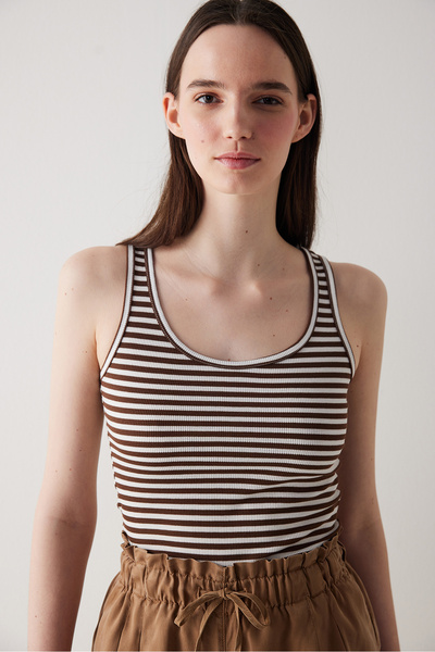 Penti FT Rib Basic Stripe Многоцветна тениска с мотив джамия