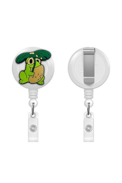 PABALAS Green Leaf Holding Frog Figured Yoyo Card Holder