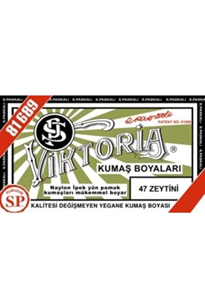 Viktoria Viktoria Toz Kumaş Boyası - 10-13 gr - 47 Zeytin