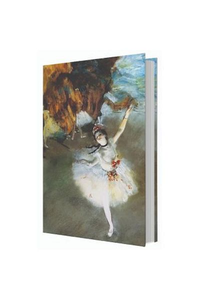DEFFTER Edgar Degas „Star” 14x20 Art Of World - Caiet cu copertă rigidă fără linii 96 Yp