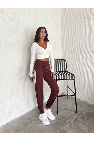 Noa Noa Φούτερ Jogger από ύφασμα κατάδυσης με ψηλή ζώνη