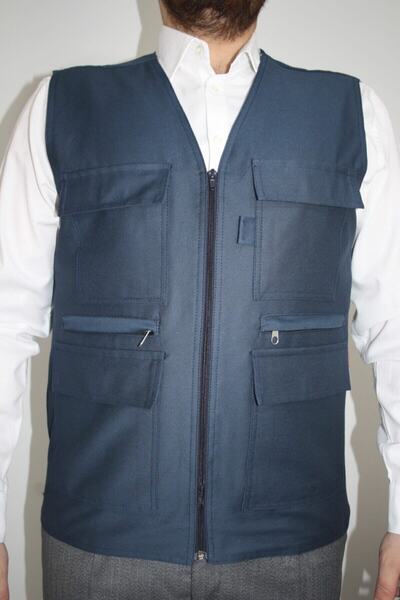 gambia outdoors Erkek Çok Cepli Yazlık Yelek Avcı Yeleği Baba Renk Tonu Ve Çıtçıtlı Yapışkanlı Değişebilir