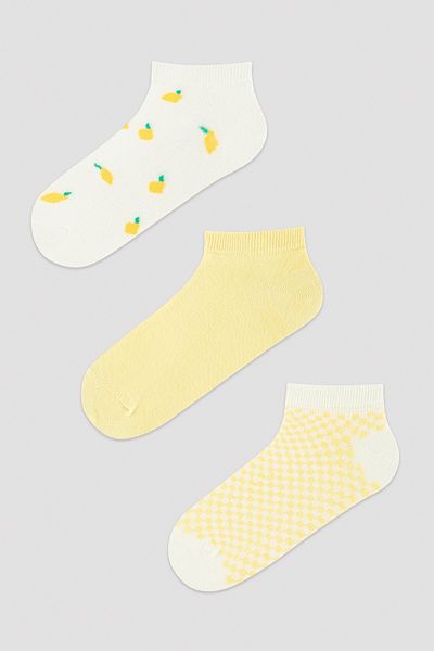 Penti Lemon 3 Piece Booties Socks