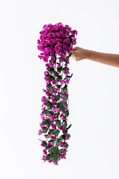 Güleç Yapay Çiçek Yapay Çiçek Sarkan Begonvil Çiçeği 75 cm 22 Dal