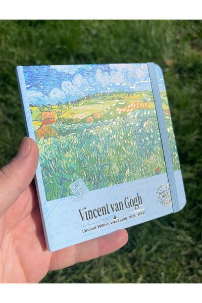 Nova Crafts Van Gogh Scenery Gilded Square Rubber Agenda – Undated Undated Agenda